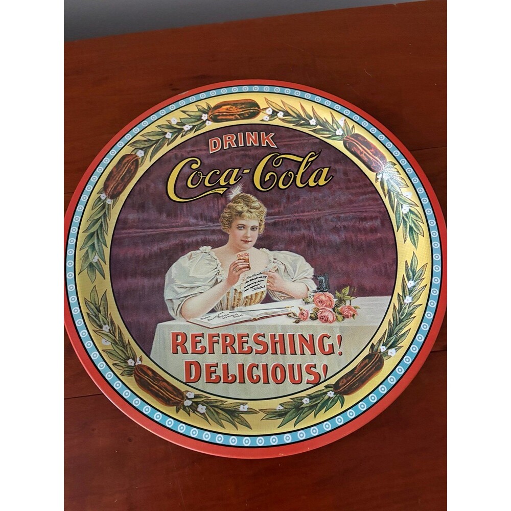 Coca-Cola 75th Anniversary Cincinnati OH Commemorative Metal Tray #45622 12”